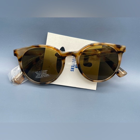 Bolinas Plastic Round Sunglasses, Tortoise, NWT - Picture 5 of 6